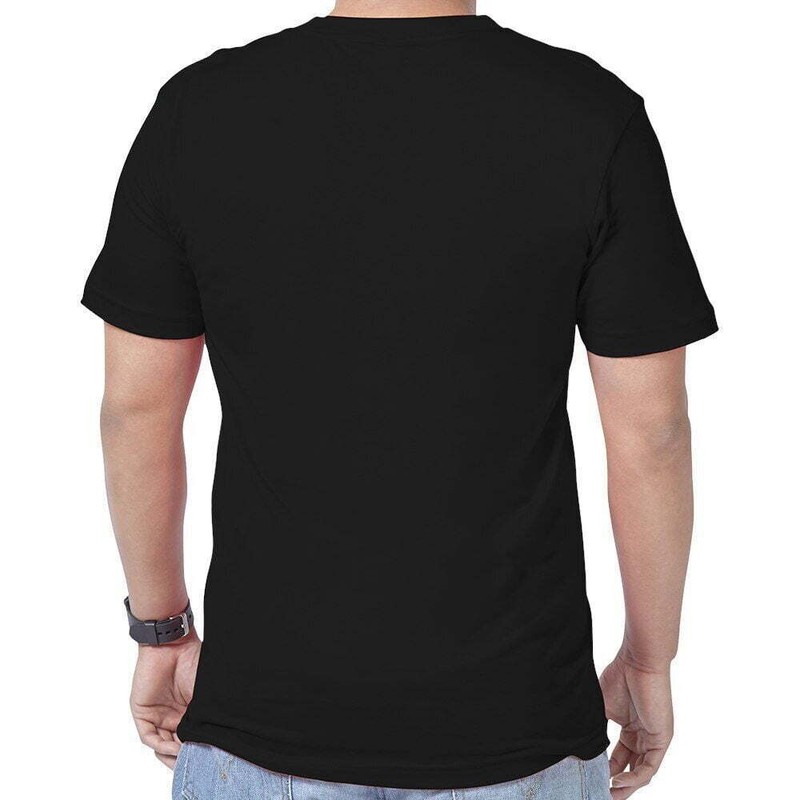 Stylish Black T-Shirt With Cute Halloween Pumpkin & Candy Corn Graphic Trick