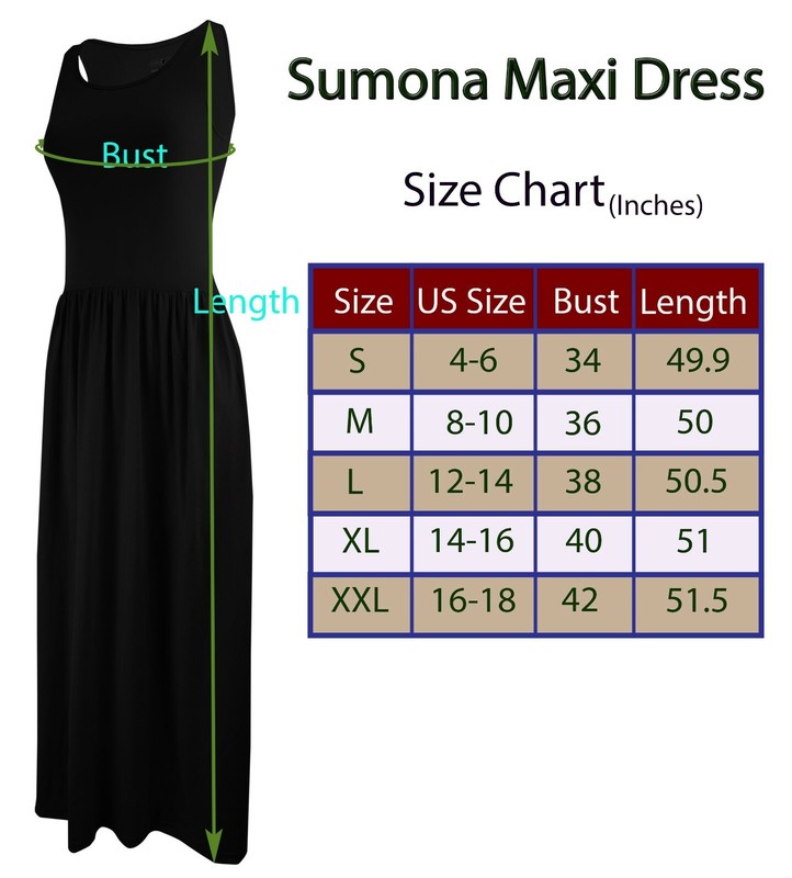 Sumona Women Maxi Dress Midi Long With Side Pocket