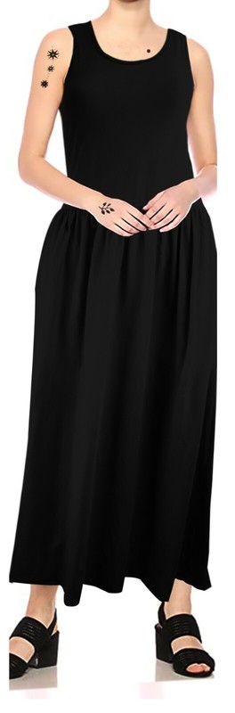 Sumona Women Maxi Dress Midi Long With Side Pocket