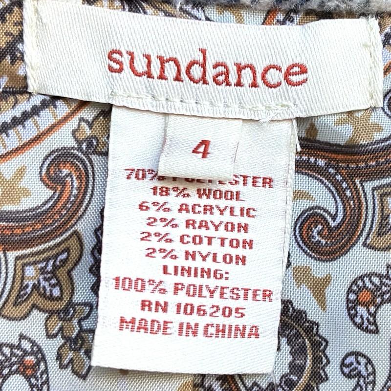 Sundance EUC Plaid Lined Blazer Sz 4