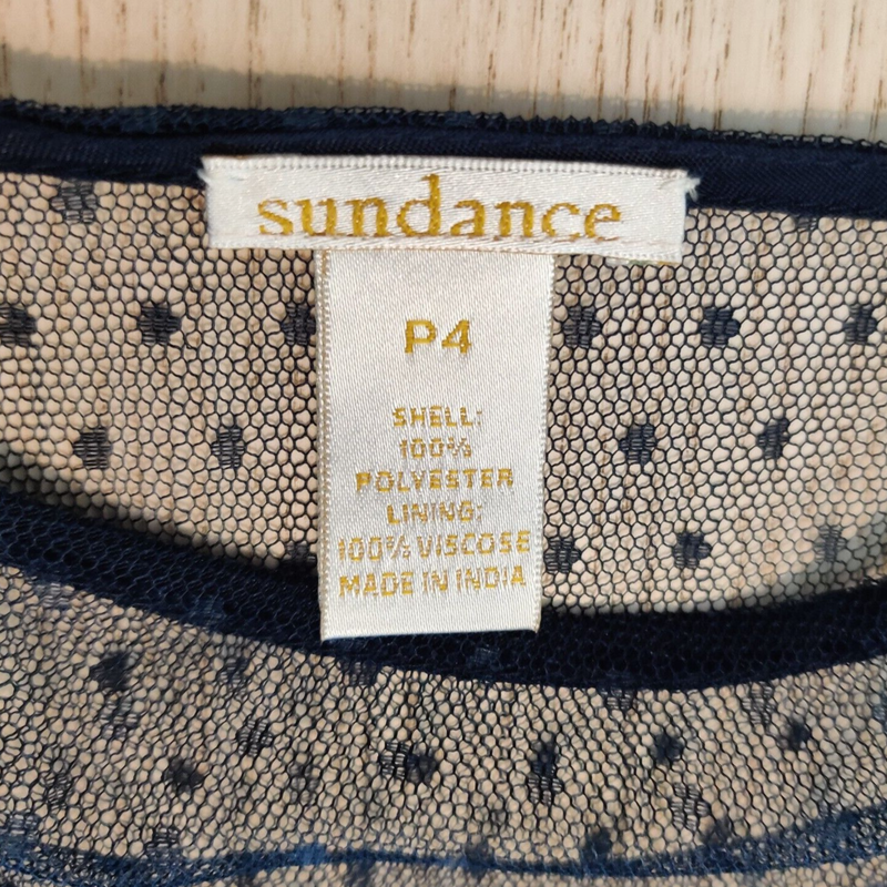 Sundance Kiera Hummingbird Midi Dress Sz 4P Floral Embroidered Mesh Event $398