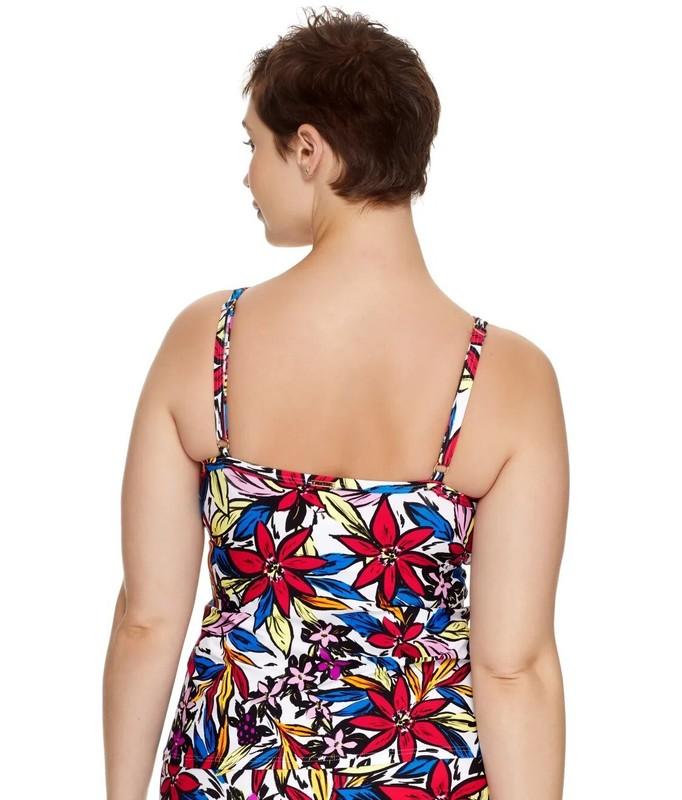 Sunsets BOLD BLOSSOM Forever Underwire Tankini Swim Top US 34E UK 34DD