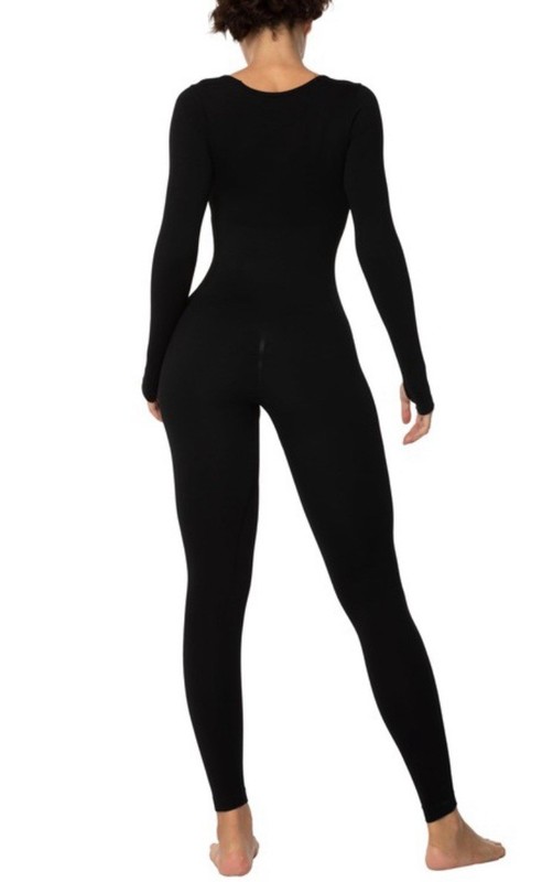 Sunzel Long Sleeve Jumpsuits Romper 28” One Piece Casual Yoga Workout Size Small