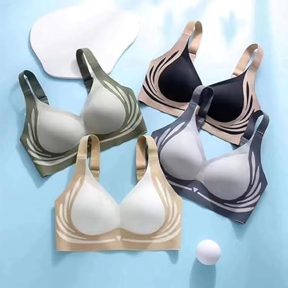 Super Gather Bra For Women Wireless Push-Up Bra Soft Comfortable Gather Bras