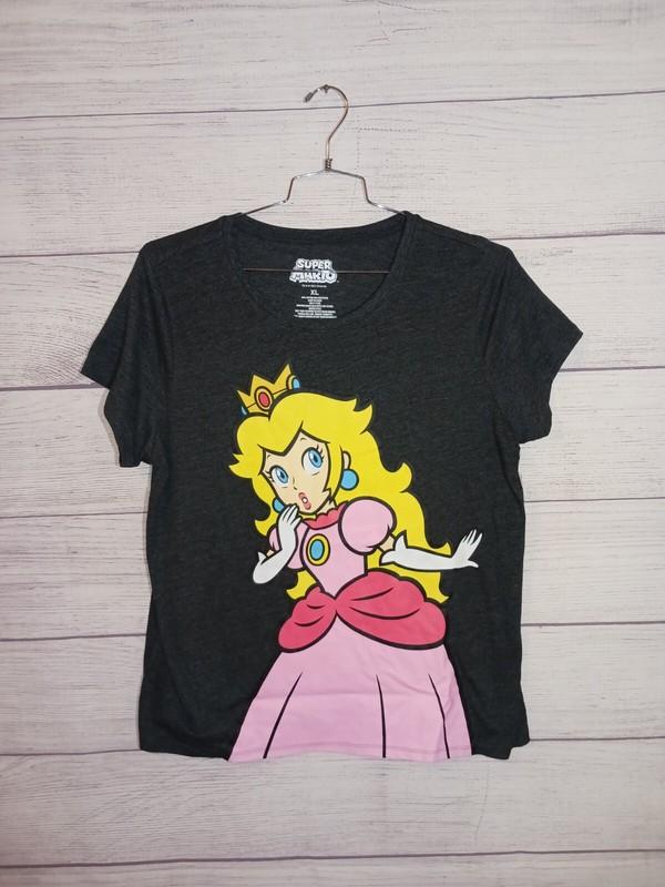 Super Mario Bros Movie Princess Peach Womens XL T Shirt Party Tee NEW TAGS
