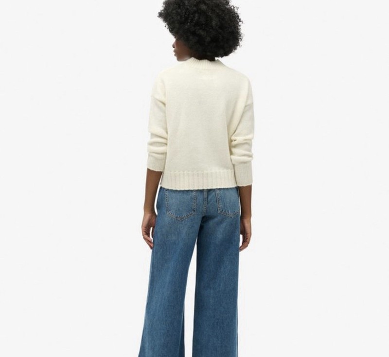 Superdry Raw Hem Wide Leg Flare Jeans Size 26/32