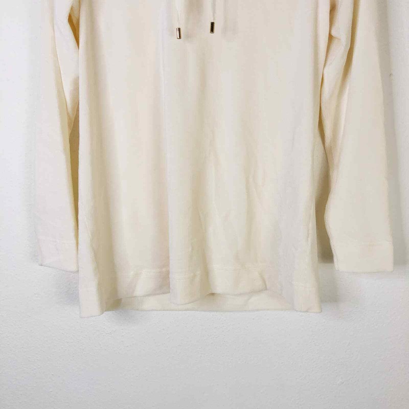 SUSAN GRAVER Weekend Women's Mock Neck Knit Corduroy Tunic Ivory
