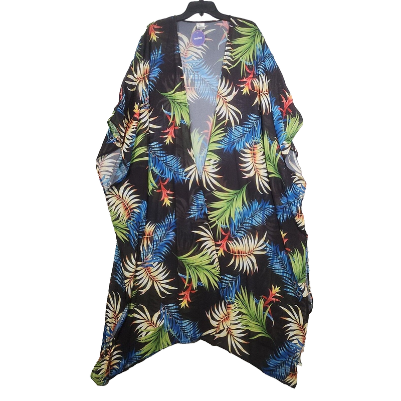 Sweatyrocks Beach Cover up Kimono Womens Size Extra Large Flowy