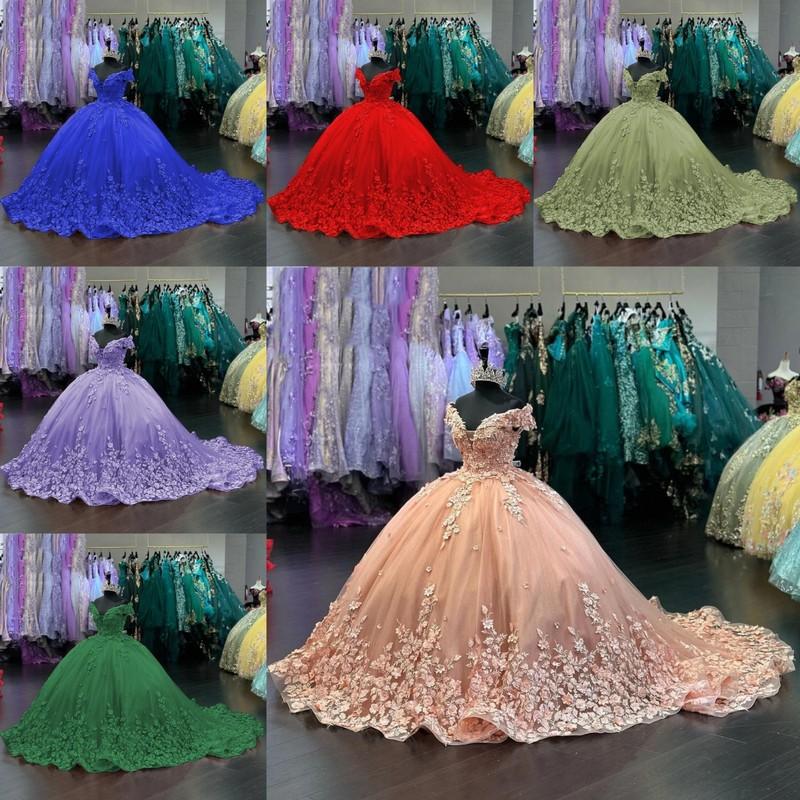 Sweet 1516 Quinceanera Dresses Vestidos De 15 Años Floral for Girl Ball Gown