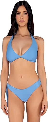 Swim Systems BLUE POPPY Stevie Bikini Swim Bottom US X-Large