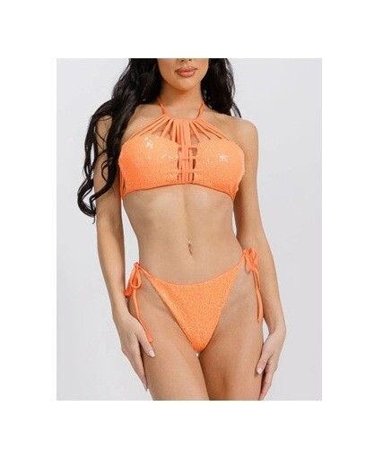 Swimsuit Bikini Set Small Size New With Tags Shimmer Sequins