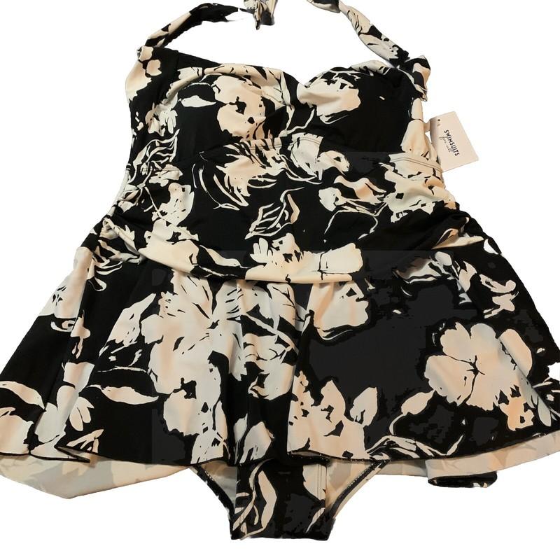 Swimsuits For All Ladies Swimsuit Size 22 NWT Skirted Halter