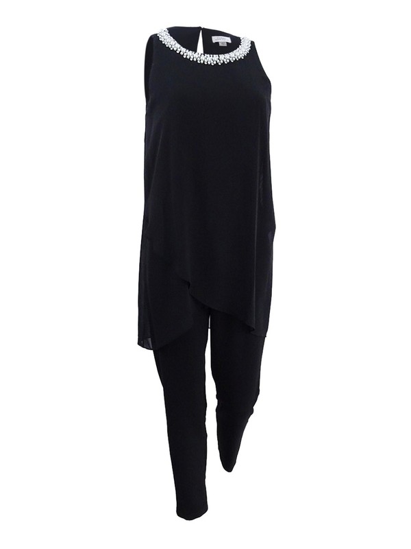 Tahari ASL Women's Embellished Jumpsuit (4 Black)