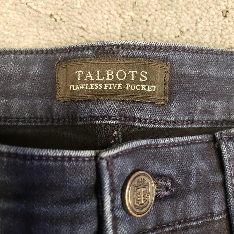 Talbots Jeans Womens 4 Blue Flawless Five Pocket Jegging Dark Wash Stretch Denim