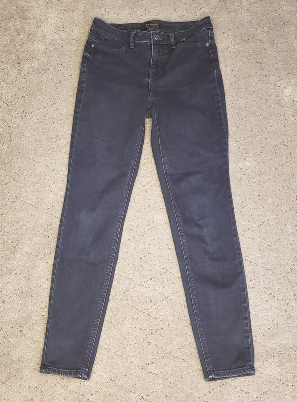 Talbots Jeans Womens 4 Blue Flawless Five Pocket Jegging Dark Wash Stretch Denim