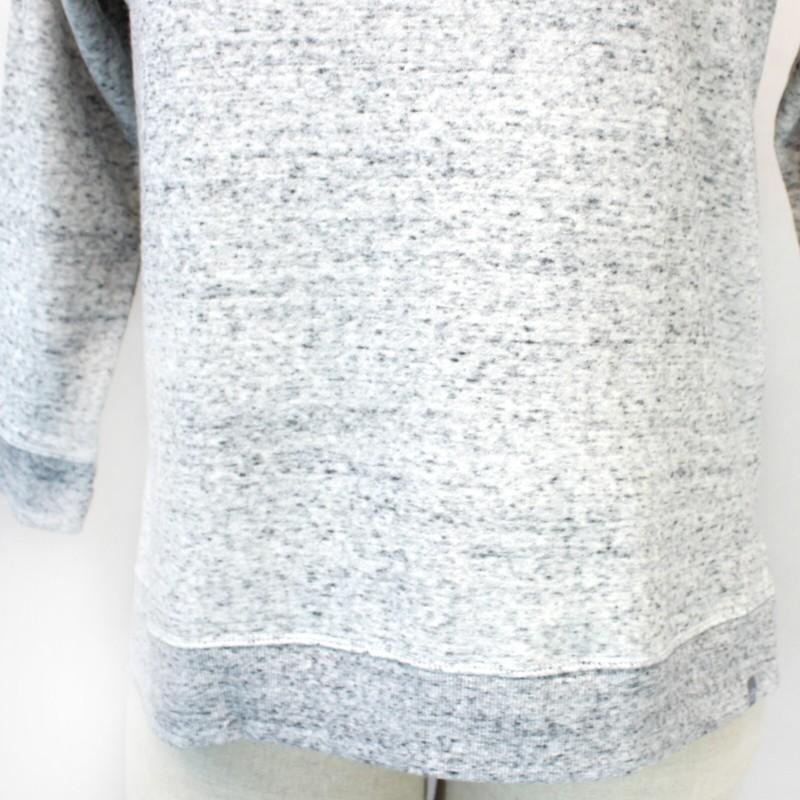 TALBOTS Plus Light Gray Mock Neck Fleece Pullover TOP SWEATSHIRT 1X Petite