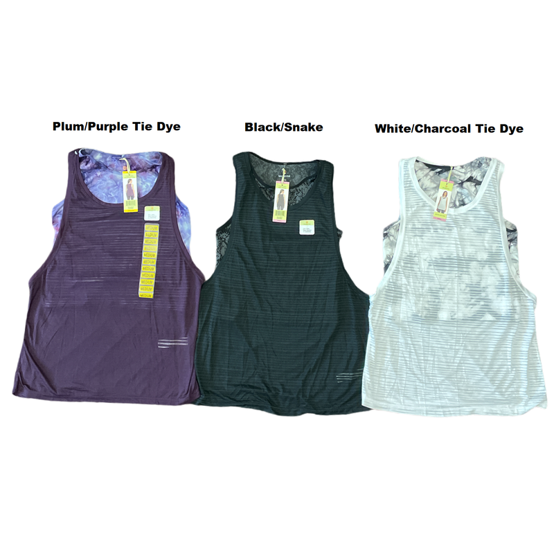 Tangerine Women's Active 2-in-1 Black Tank Top Small