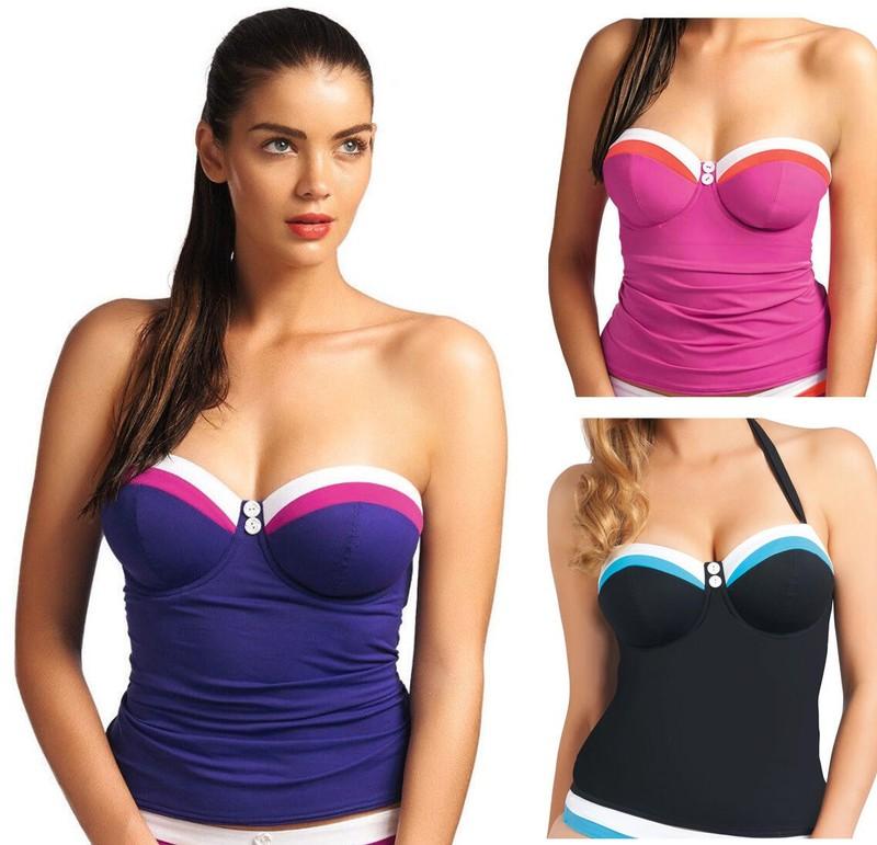Tankini Top Swimwear Freya Swimwear Revival 3221 Bandeau Padded Tankini Top