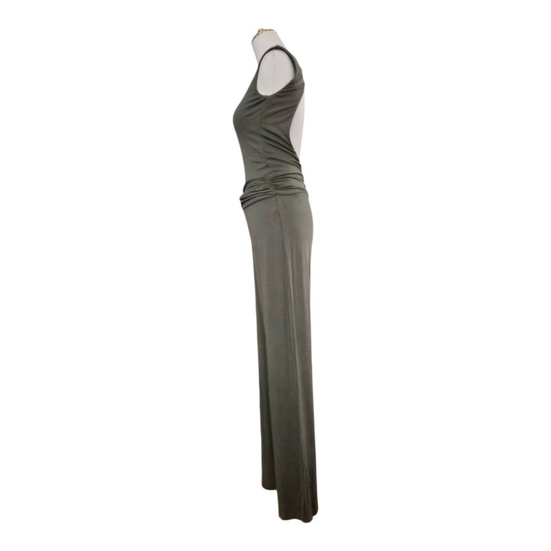 Tart Collections Olive Green Sleeveless Wide Leg Jumpsuit XS Modal Blend Fall