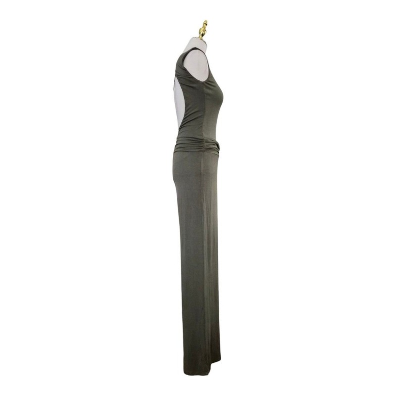Tart Collections Olive Green Sleeveless Wide Leg Jumpsuit XS Modal Blend Fall
