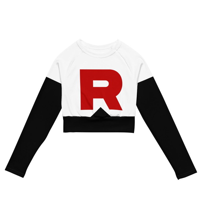 Team Long Sleeve Crop Top Rocket