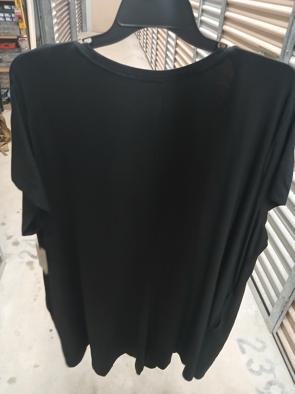Terra And Sky Swing Knit Dress Size 3X (24W-26W) Black NWT