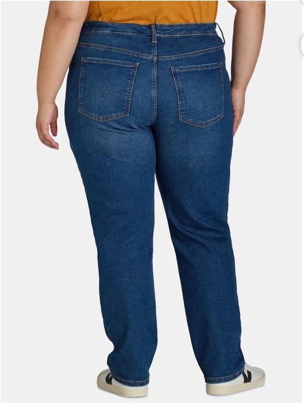 Terra And Sky Womens Plus High Rise Core Straight Leg Jeans Size 20W NWT