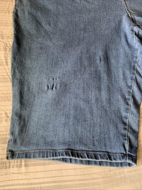 TERRA & SKY 4X (28w-30w) Blue Denim Jean Capris POCKETS