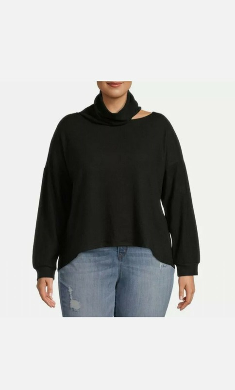 Terra & Sky Plus Size Cut Out Open Shoulder Top Multiple Sizes Super Soft NWT