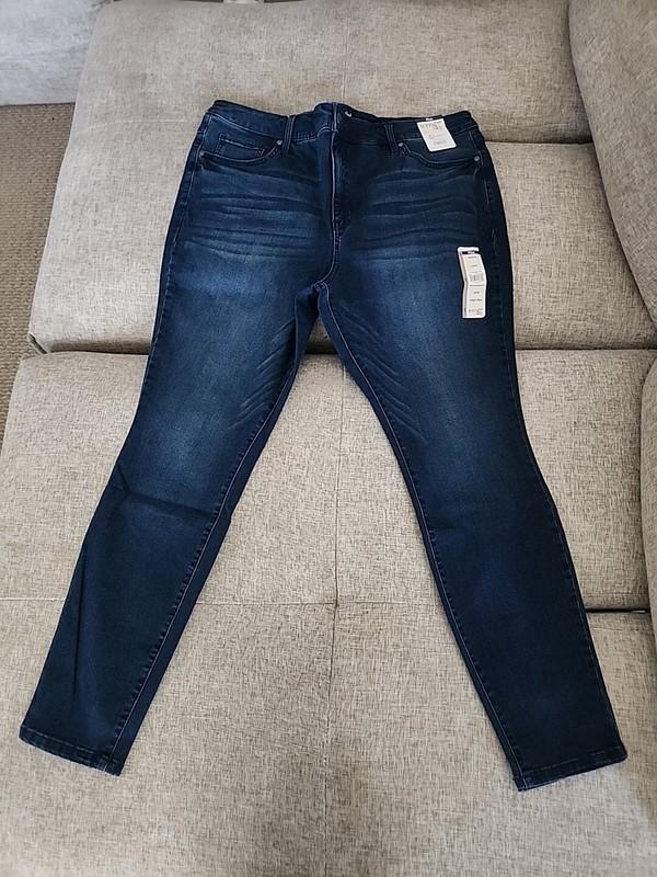 Terra & Sky Plus Skinny Jeans DIFFERENT SIZES/DKWASH
