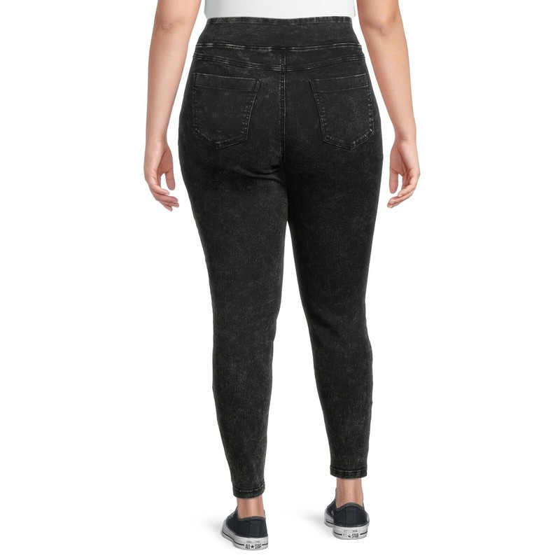 Terra & Sky Women's Plus Size Tummy Control Jeggings NEW
