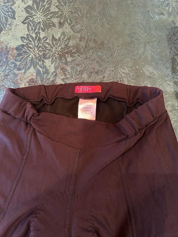 Terry Bike Shorts Women Padded Bike Bermuda Shorts (Black)