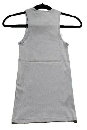 THAKOON Women's Stone Gray Crewneck Tank Top Size-S 100% Cotton New With Tags