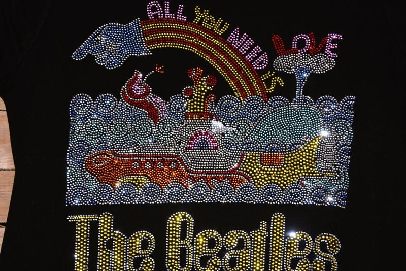 The Beatles Rhinestone Bling Shirt Or Tank XS S M L XL XXL 1X 2X 3X 4X 5X