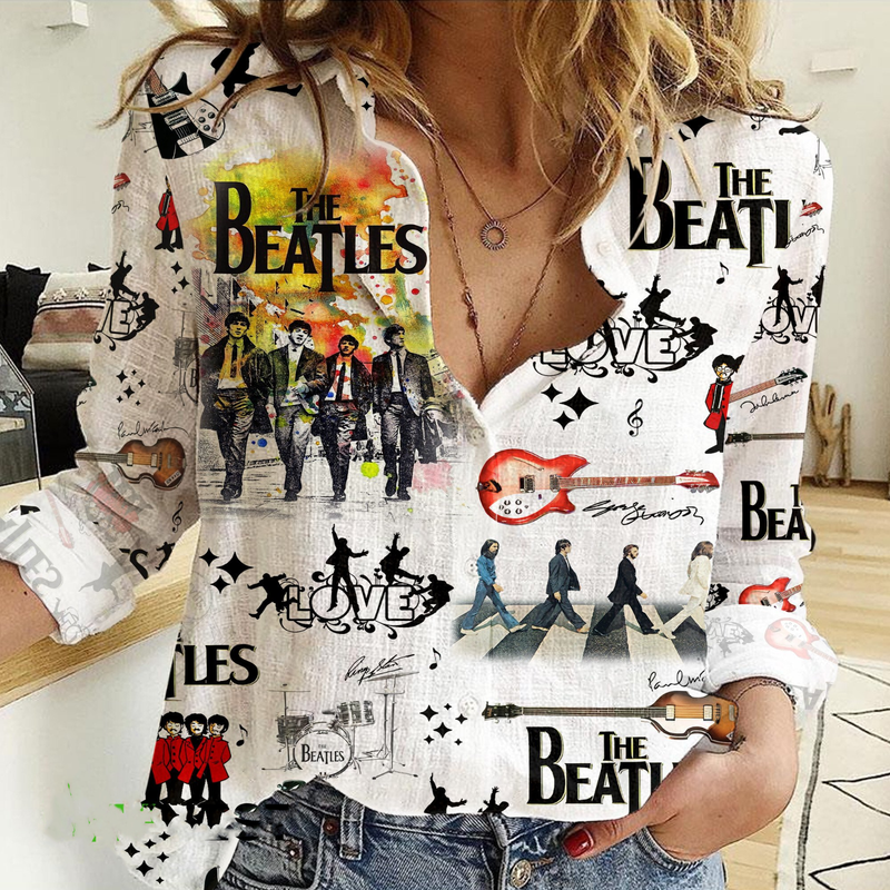 The Beatles women Girl Summer Casual Shirts
