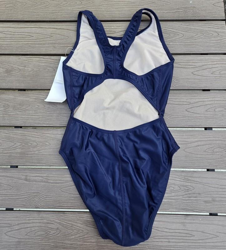 The Finals Women One Piece GUARD Swimsuit Super V Back Navy Size 32/XS