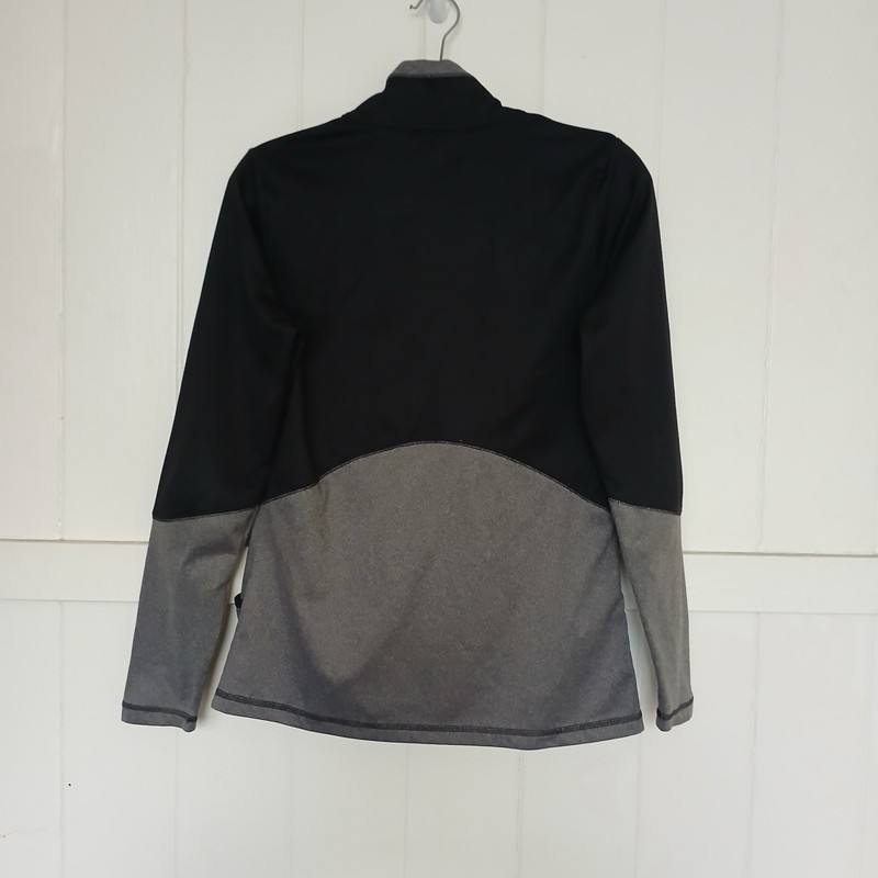 The North Face 100WT Cinder Full Zip Jacket Women's Medium Colorblock Black Gray