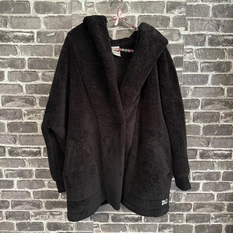 THE NORTH FACE Campshire Fleece Wrap Jacket black SIZE M/L
