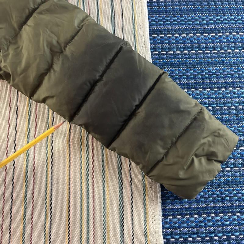 The North Face Jacket Womens Medium Green 550 Down Puffer Hood Faux Fur Quilted