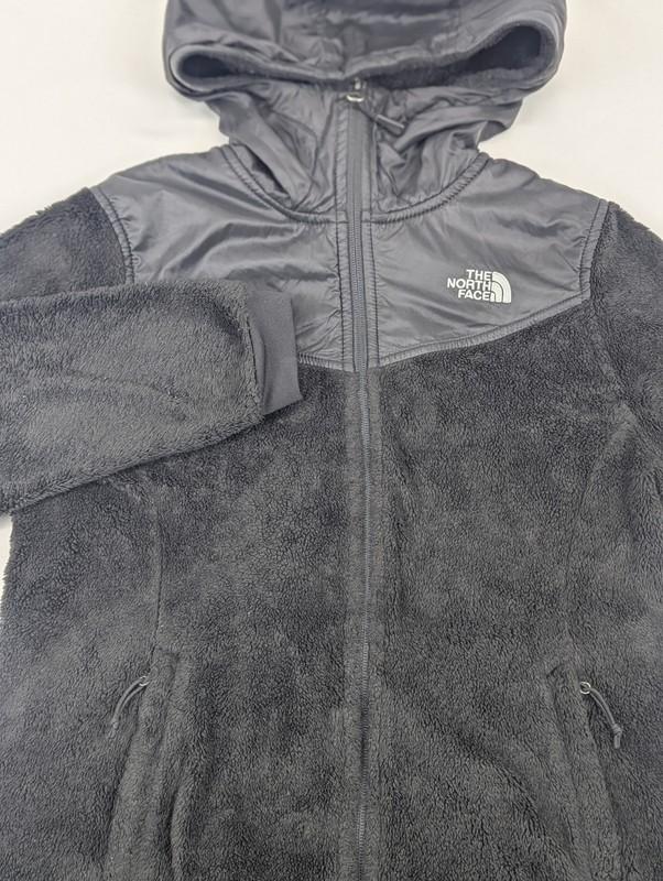 The North Face Oso Hoodie Fleece Jacket Women Medium Black Full Zip Pockets