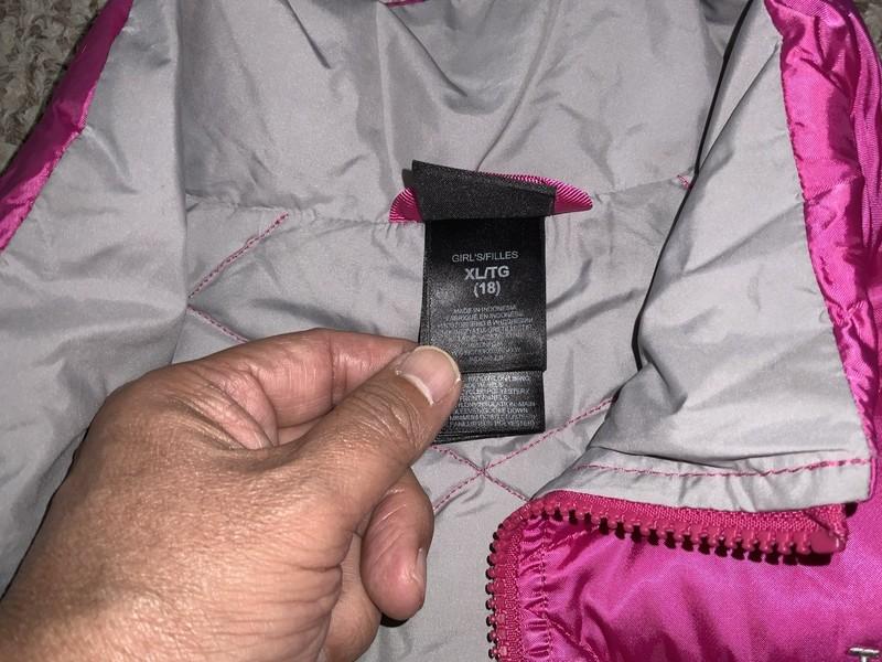 The North Face Puffer Jacket Women's Small Full Zip Coat Pink Read Desc
