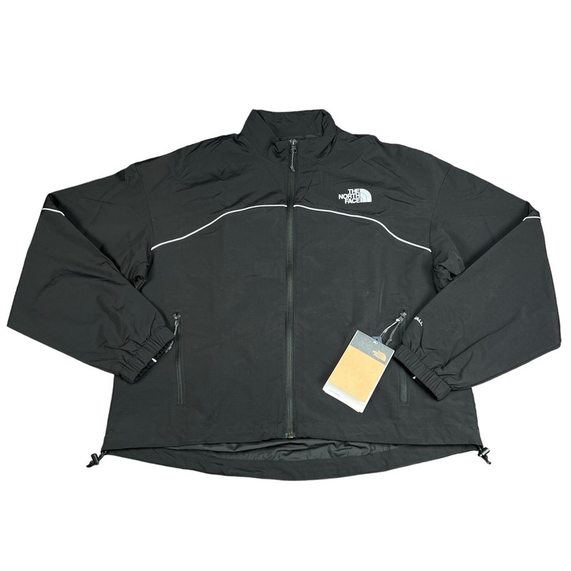 The North Face Tek Piping Full Zip Black Wind Jacket Women's Sizes S - XXL