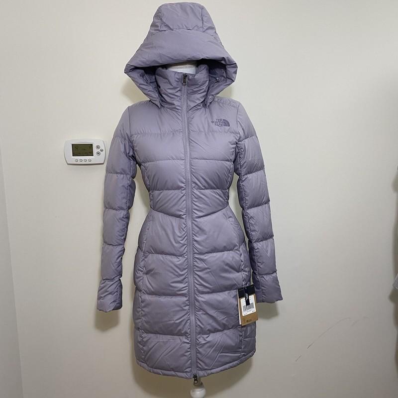 The North Face Women's Metropolis Parka Down Coat Minimal Grey Sz S Or L NEW