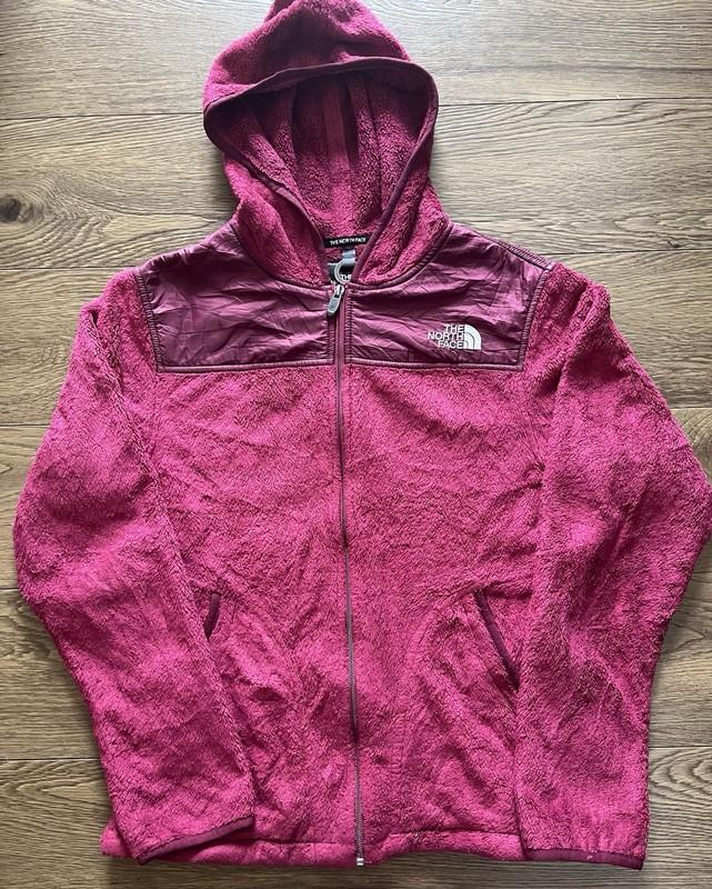 The North Face Women’s Purple Hood Zip Up Fluffy Fleece Size M