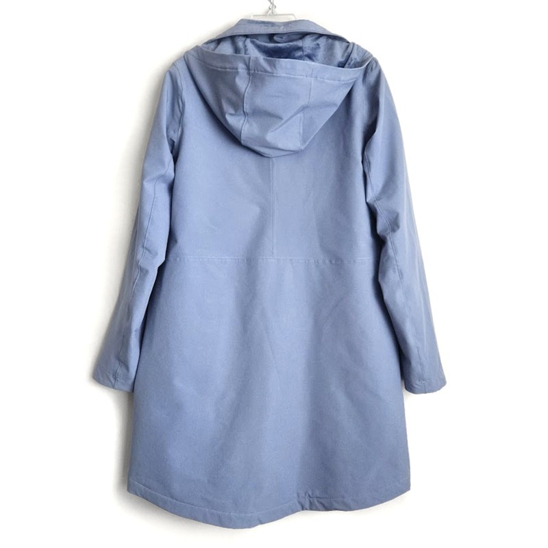 The North Face Women's Shelbe Raschel Parka-Length W/Hood - Folk Blue • Large