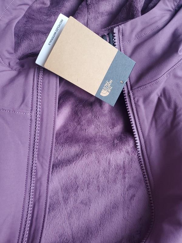 The North Face Women's Shelbe Raschel Zip-Front Fleece-Lined Hoodie Jacket Sz L