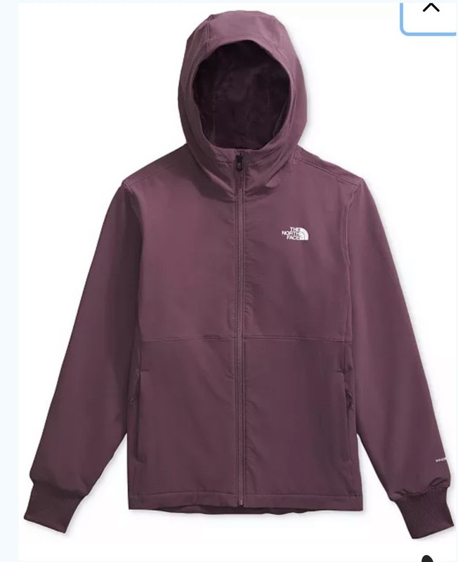 The North Face Women's Shelbe Raschel Zip-Front Fleece-Lined Hoodie Jacket Sz L