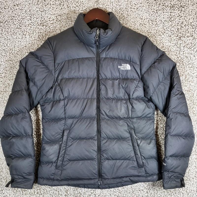 The North Face Womens 700 Fill Goose Down Puffer Jacket Coat Black Small