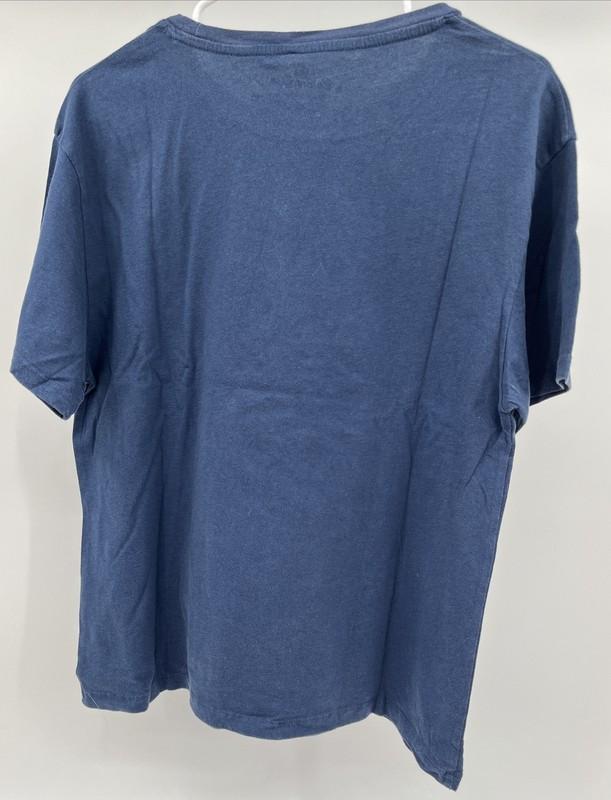 The Rolling Stones Sz XL Orange Lip Tie Dye Band T-shirt Navy Blue