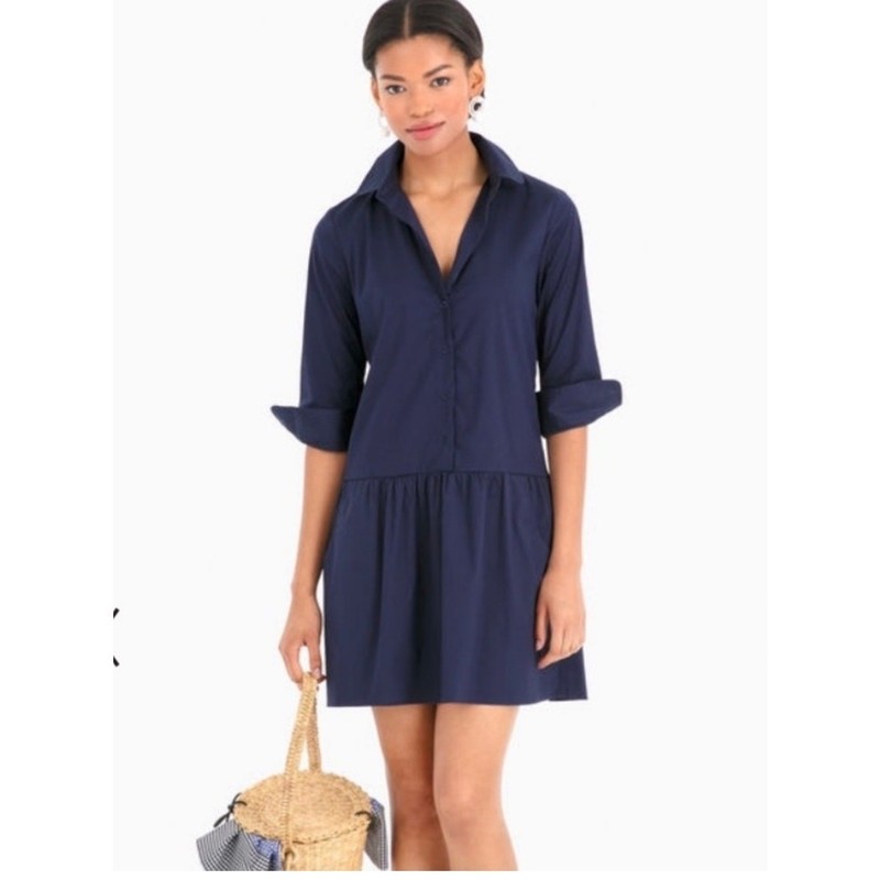 The Shirt By Rochelle Behrens Drop-Waist Shirt Dress
